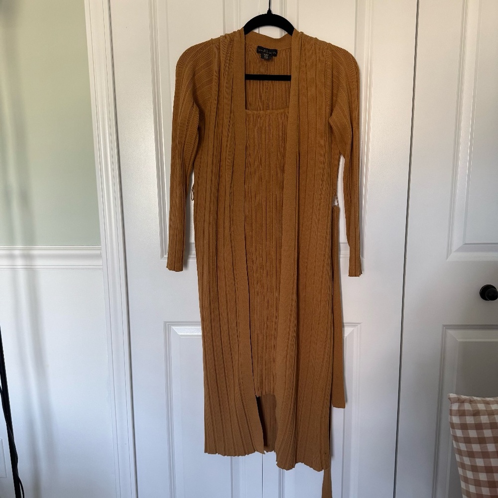 House of Harlow Knit Dress and Cardigan Set